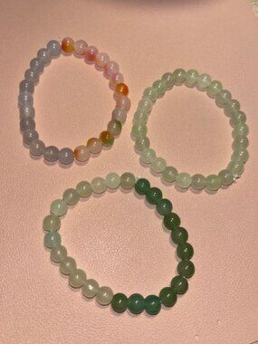 multicolored handcrafted bracelets bundle